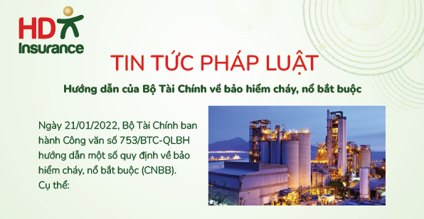 Hướng dẫn của Bộ Tài chính về bảo hiểm cháy, nổ bắt buộc